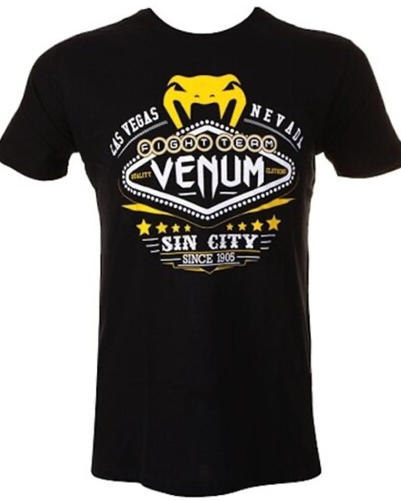 Venum Venum T Shirts Las Vegas Black Yellow
