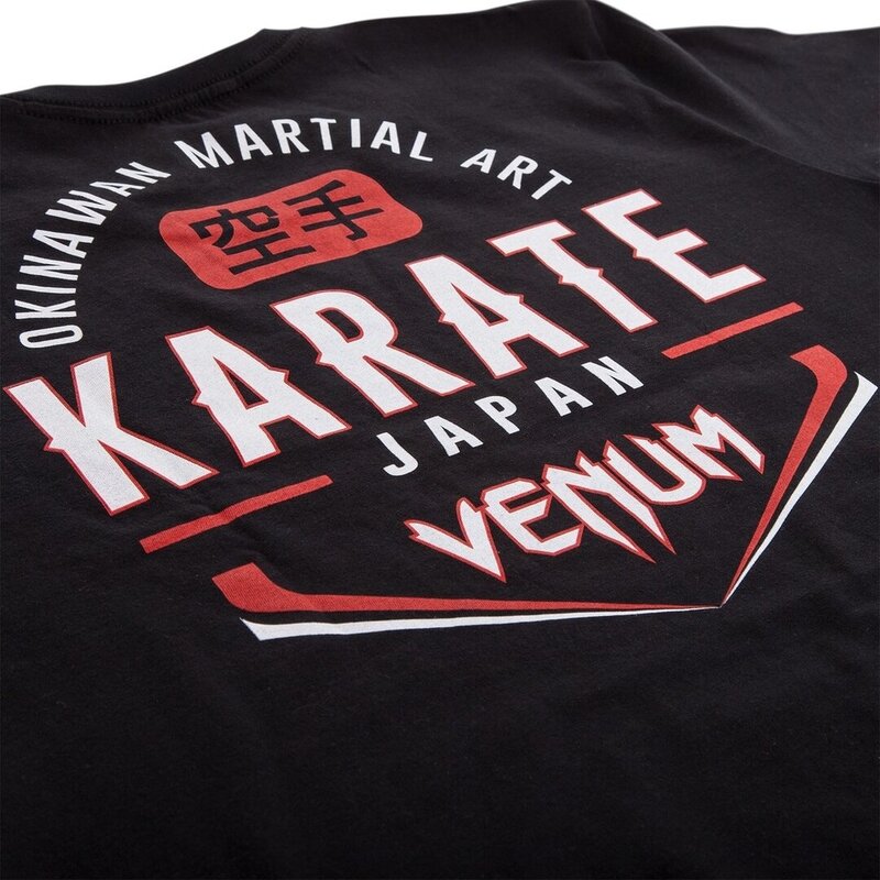 Venum Venum Okinawa Honor Karate Katoenen T-shirt Zwart