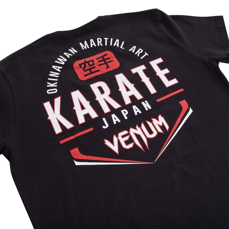 Venum Venum Okinawa Honor Karate Katoenen T-shirt Zwart