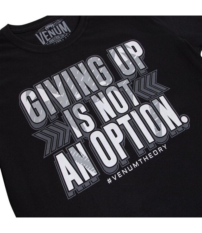 Venum THEORY T-Shirt Katoen Zwart