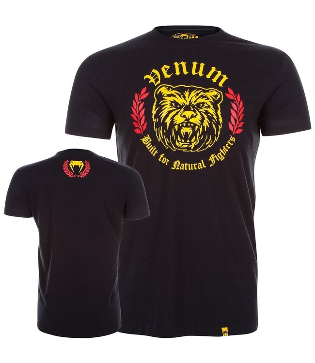 Venum Natural Fighter Bear T-shirt Katoen Zwart