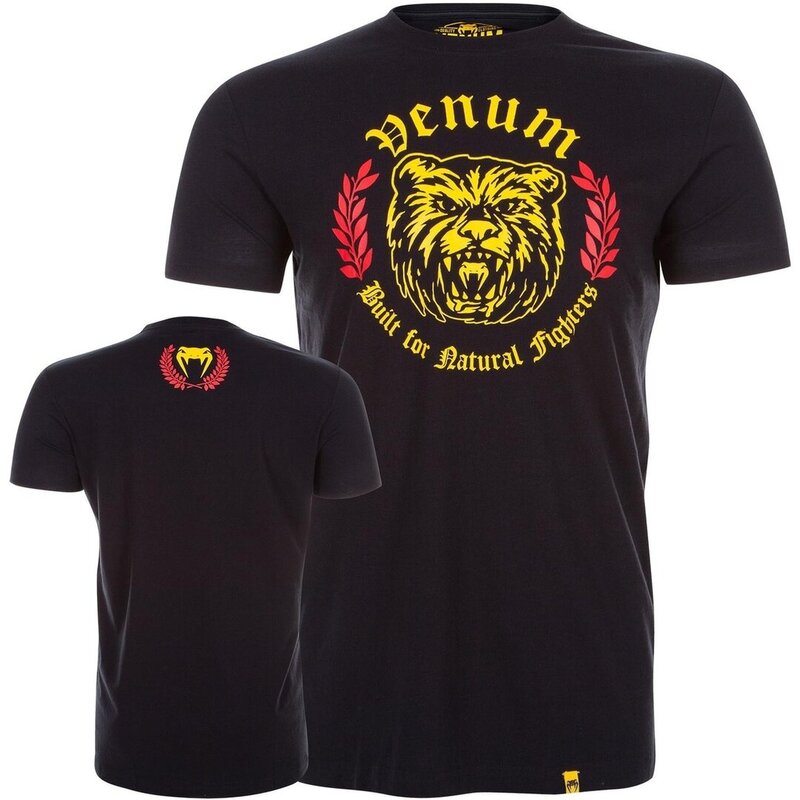 Venum Venum Natural Fighter Bear T-shirt Katoen Zwart