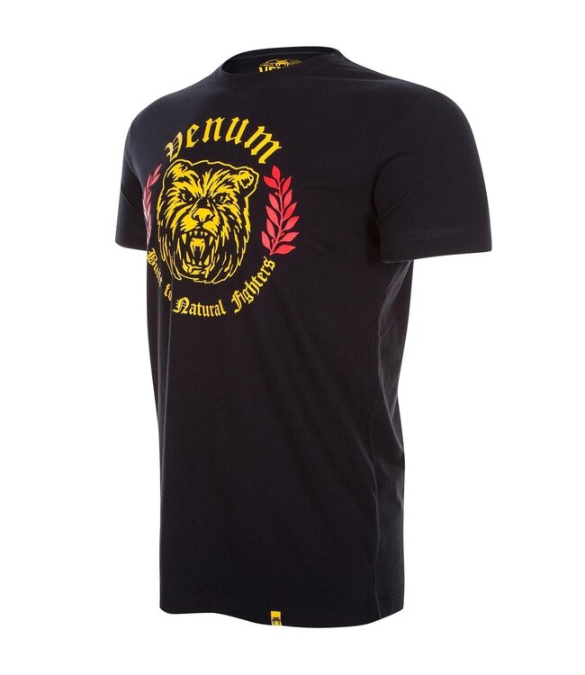 Venum Natural Fighter Bear T-Shirt Baumwolle Schwarz