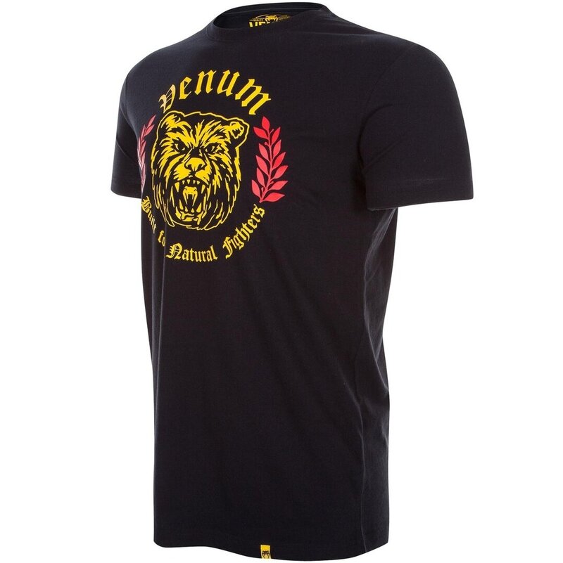 Venum Venum Natural Fighter Bear T-shirt Katoen Zwart