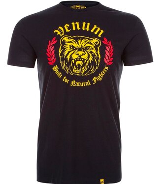 Venum Venum Natural Fighter Bear T-shirt Katoen Zwart
