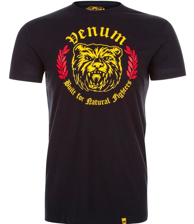 Venum Venum Natural Fighter Bear T-Shirt Baumwolle Schwarz