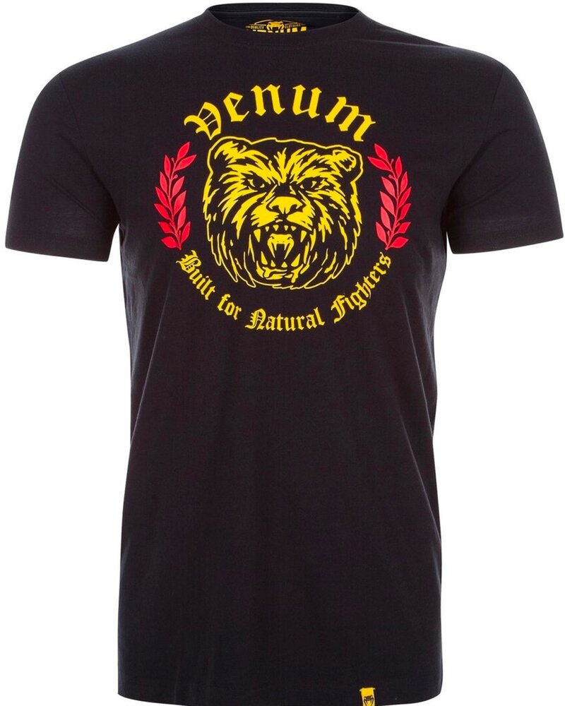 Venum Venum Natural Fighter Bear T Shirt Cotton Black