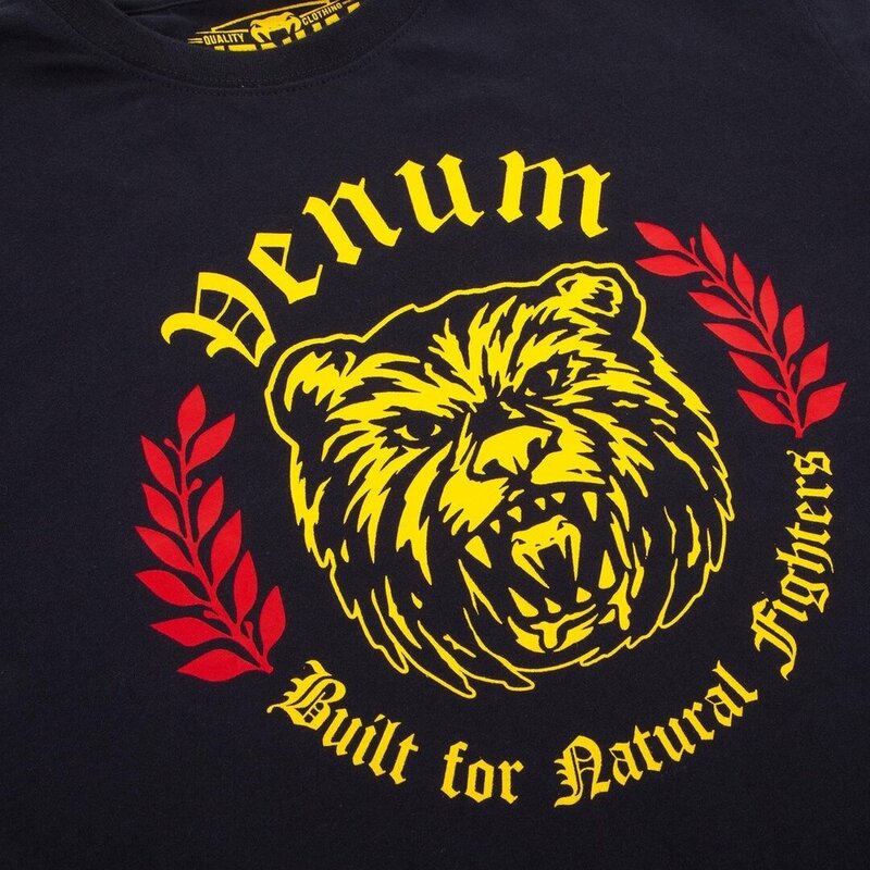 Venum Venum Natural Fighter Bear T Shirt Cotton Black