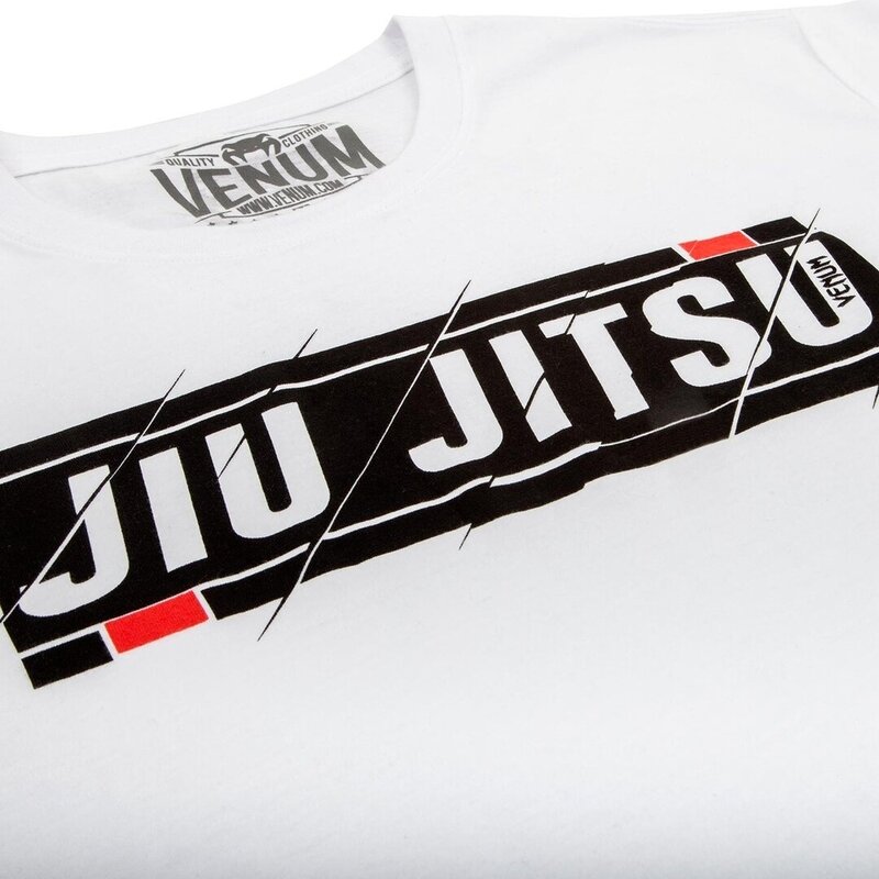 Venum Venum BJJ klassisches T-Shirt, brasilianisches Jiu-Jitsu, Baumwolle, Weiß