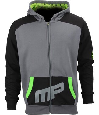 MusclePharm Combat Hoodie Schwarz Grau