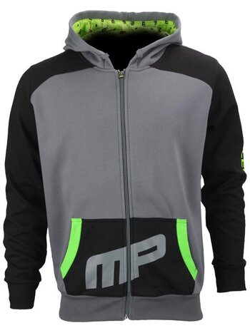 MusclePharm MusclePharm Combat Hoodie Schwarz Grau