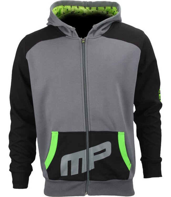 MusclePharm MusclePharm Combat Hoodie Zwart Grijs