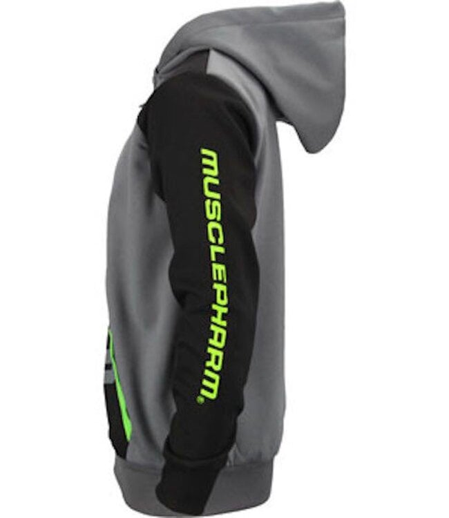 MusclePharm Combat Hoodie Zwart Grijs