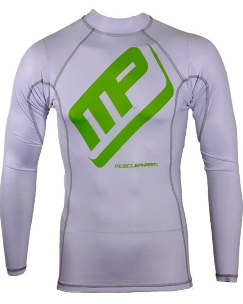 MusclePharm MusclePharm Rashguard Langarm Weiß