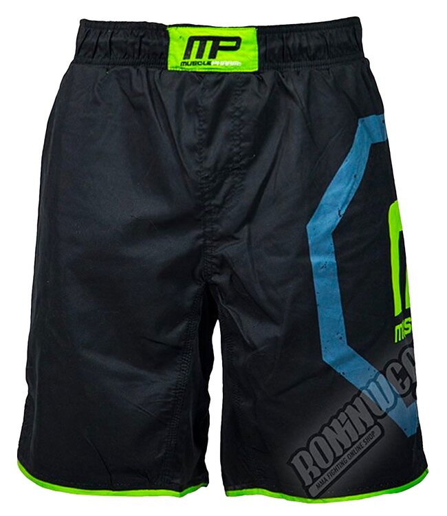 MusclePharm MusclePharm Octagon Herren MMA Fightshorts Schwarz Grün