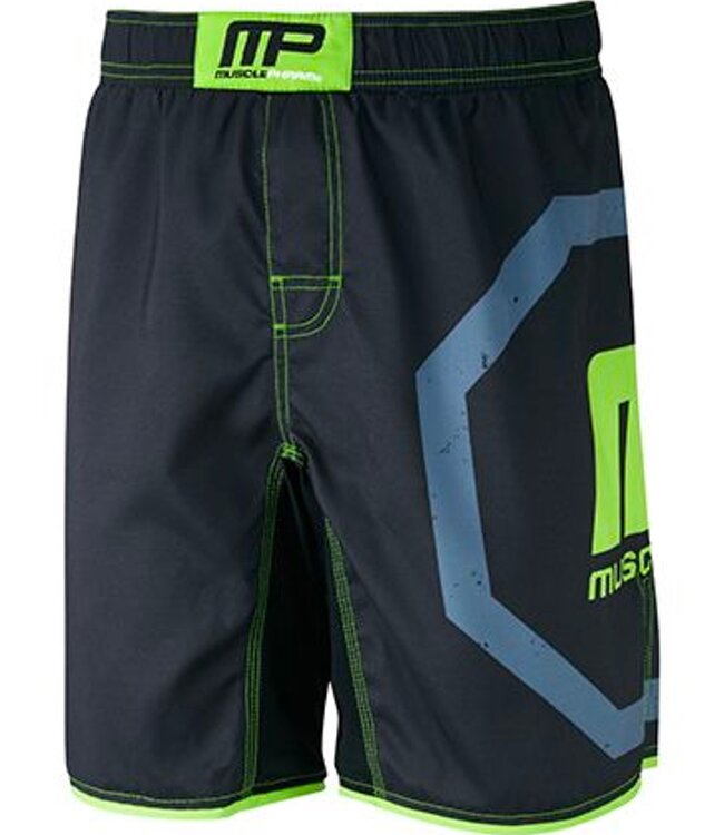 MusclePharm MusclePharm Octagon Herren MMA Fightshorts Schwarz Grün