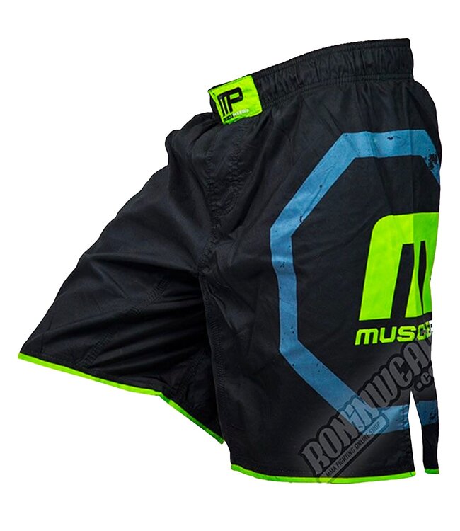 MusclePharm MusclePharm Octagon Herren MMA Fightshorts Schwarz Grün