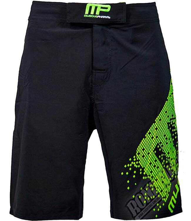 MusclePharm Pixel Mens MMA Fightshorts Black Green