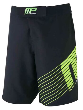 MusclePharm MusclePharm Sportline Herren MMA Fightshorts Schwarz Grün