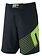 MusclePharm MusclePharm Sportline Heren MMA Fightshorts Zwart Groen