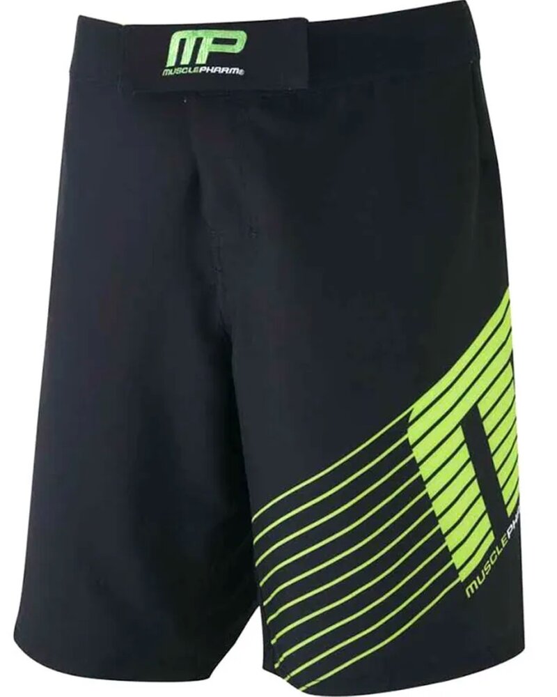 MusclePharm MusclePharm Sportline Herren MMA Fightshorts Schwarz Grün