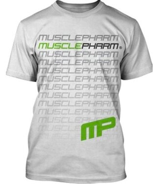 MusclePharm Flagship T-Shirts Baumwolle Weiß