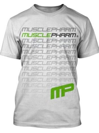 MusclePharm MusclePharm Flagship T-Shirts Baumwolle Weiß