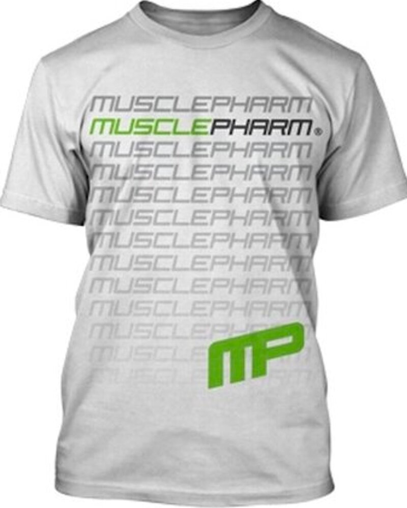 MusclePharm MusclePharm Flagship T Shirts Cotton White