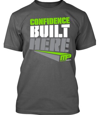 MusclePharm MusclePharm Confidence T-Shirt Baumwolle Grau