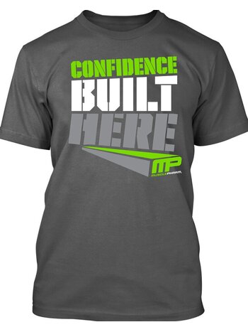 MusclePharm MusclePharm Confidence T-Shirt Baumwolle Grau