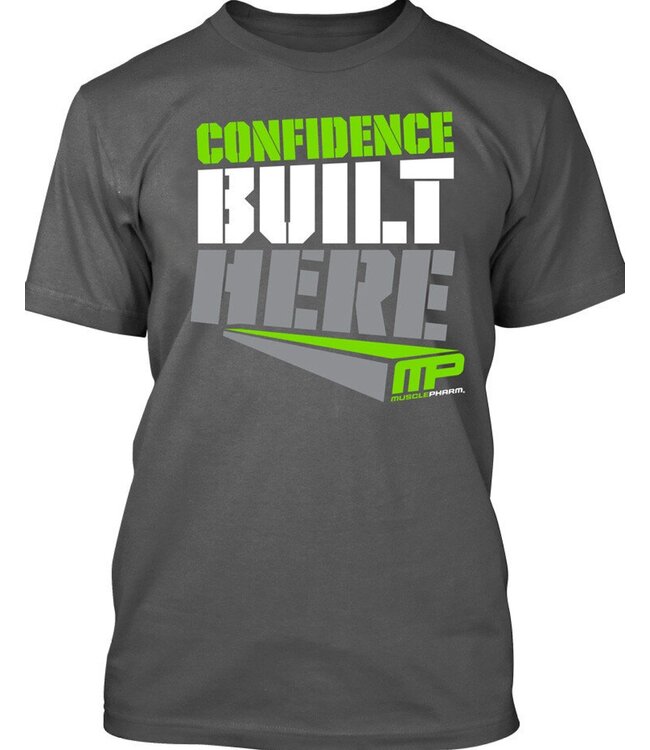 MusclePharm MusclePharm Confidence T-Shirt Baumwolle Grau