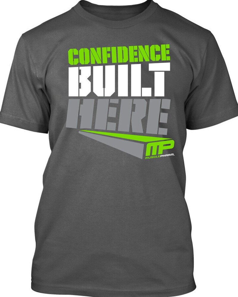 MusclePharm MusclePharm Confidence T-Shirt Baumwolle Grau