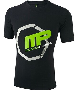 MusclePharm Octagon MMA UFC T-Shirt T-Shirt Baumwolle Schwarz