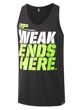 MusclePharm MusclePharm Weak Ends Here Tank Top Schwarz