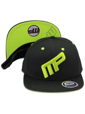 MusclePharm MusclePharm MP Pet Cap Hat Front Logo MP Black Green