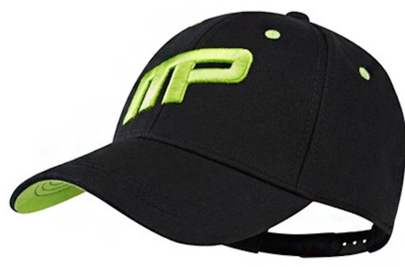 MusclePharm MusclePharm MP Pet Cap Hat Front Logo MP Black Green