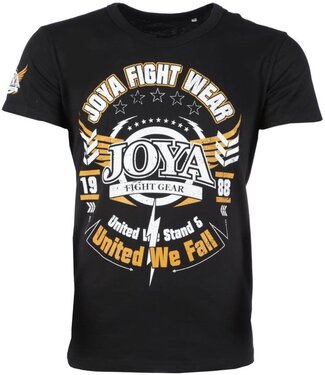 Joya Joya United we Fall T-Shirt Katoen Zwart Geel