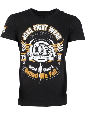 Joya Joya United we Fall T-Shirt Baumwolle Schwarz Gelb