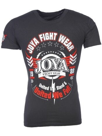 Joya Joya United we Fall T-Shirt Baumwolle Schwarz Rot