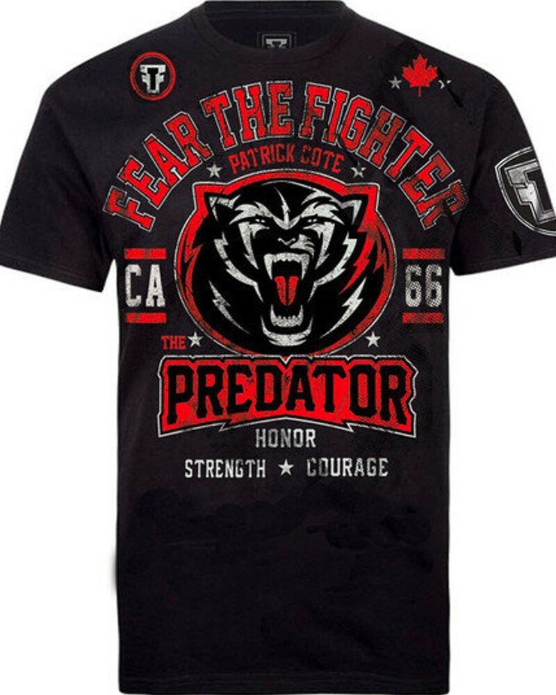 Fear the Fighter Fear The Fighter UFC Patrick Cote Katoen T-shirt Zwart