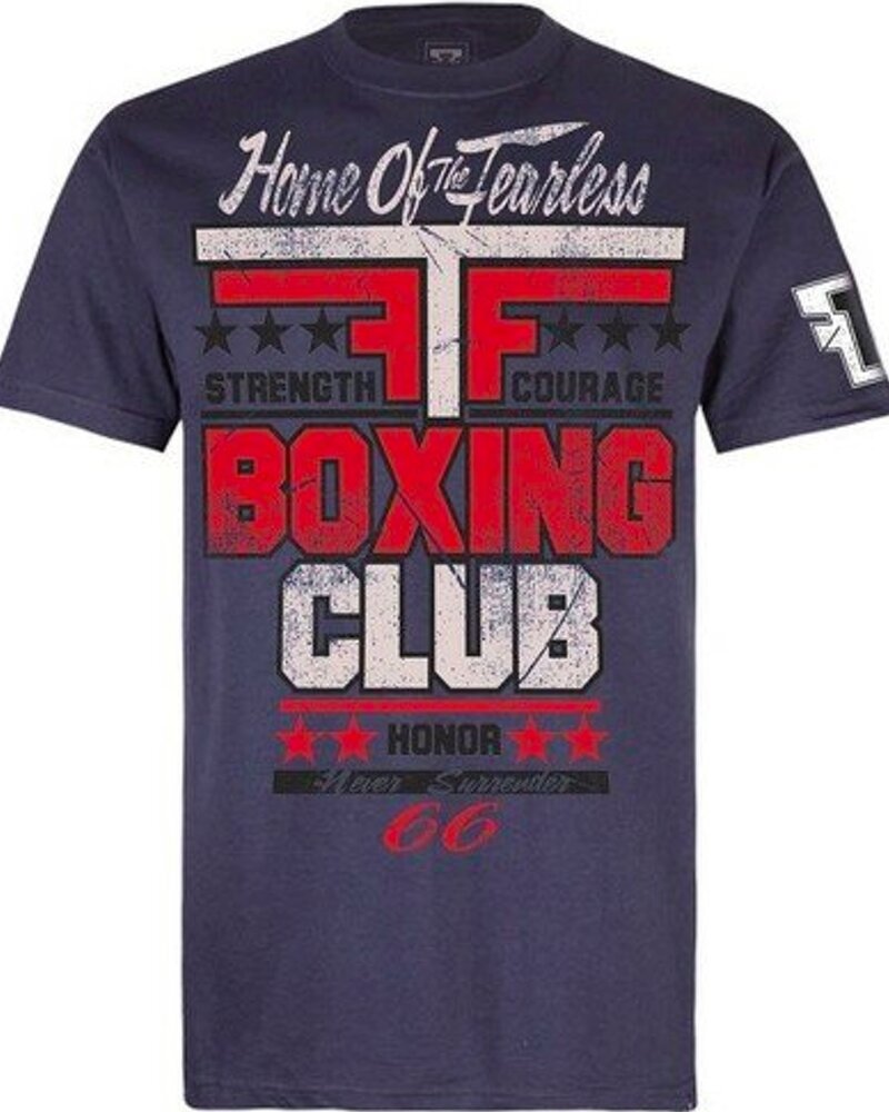 Fear the Fighter Fear The Fighter Boxing Club 2.0 T Shirt Cotton Blue