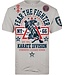 Fear The Fighter Karate T Shirt Cotton Grey