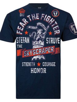 Fear the Fighter Fear the Fighter Stefan Struve UFC Signature T-shirts Katoen Marineblauw