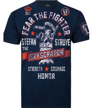 Fear the Fighter Fear the Fighter Stefan Struve UFC Signature T-shirts Katoen Marineblauw