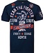Fear the Fighter Stefan Struve UFC Signature T-Shirts Baumwolle Marineblau