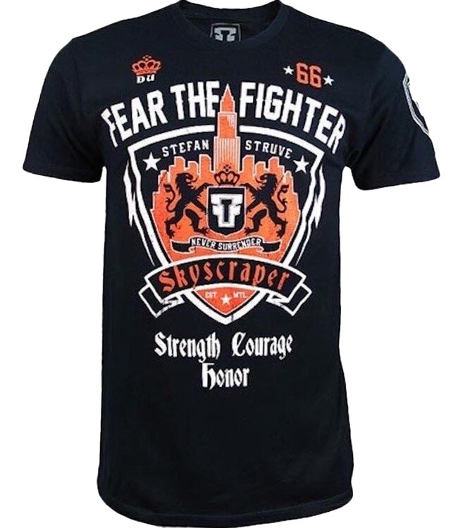 Fear the Fighter Fear the Fighter Stefan Struve UFC on Fuel T-shirts Katoen Marineblauw