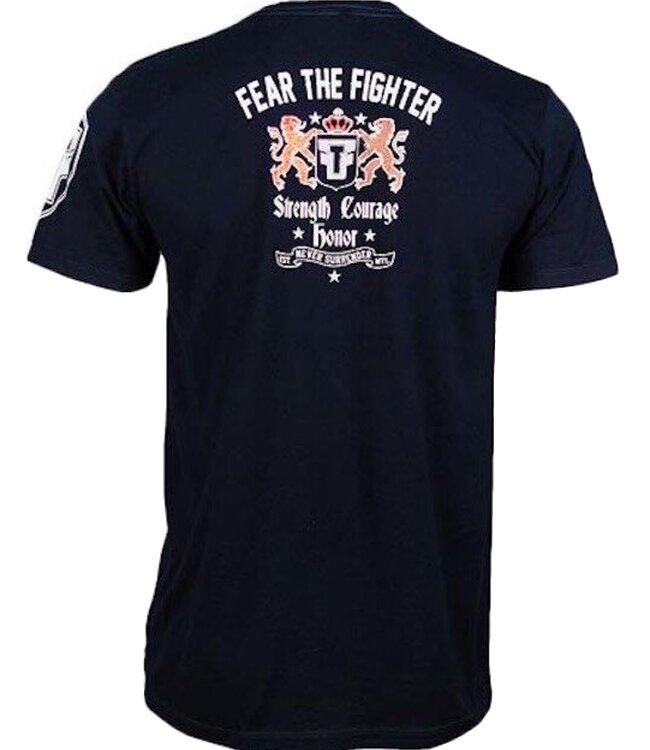 Fear the Fighter Stefan Struve UFC on Fuel T-Shirts Baumwolle Marineblau