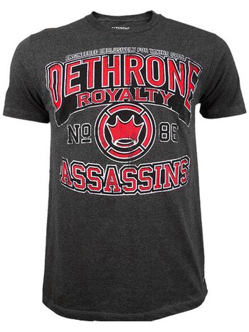 Dethrone Dethrone Assassins T-Shirt Baumwolle Dunkelgrau