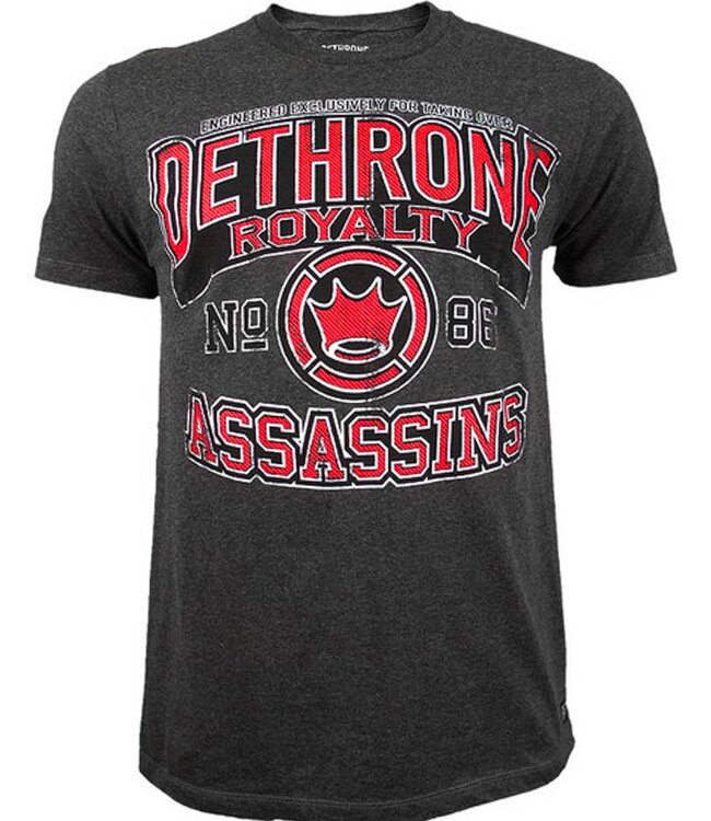 Dethrone Dethrone Assassins T-Shirt Katoen Donkergrijs