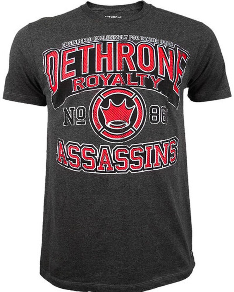 Dethrone Dethrone Assassins T-Shirt Baumwolle Dunkelgrau